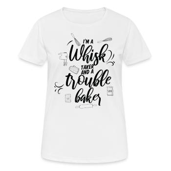 Je suis un manieur de fouet et un - T-shirt respirant Femme - blanc - Devant - AI Model Female 172 dark (172cm)