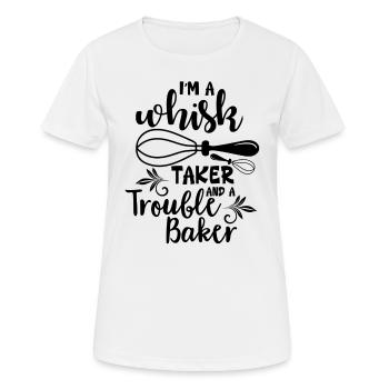 Je suis un manieur de fouet et un - T-shirt respirant Femme - blanc - Devant - AI Model Female 172 dark (172cm)