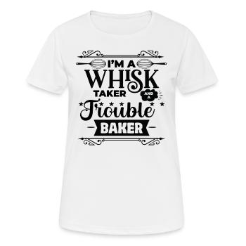 Je suis un manieur de fouet et un - T-shirt respirant Femme - blanc - Devant - AI Model Female 172 dark (172cm)