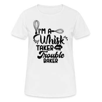 Je suis un manieur de fouet et un - T-shirt respirant Femme - blanc - Devant - AI Model Female 172 dark (172cm)