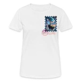 white Angel - Frauen T-Shirt atmungsaktiv - Weiß - Vorne - AI Model Female 172 dark (172cm)