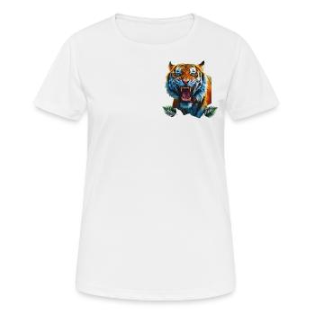 Tiger - T-shirt respirant Femme - blanc - Devant - AI Model Female 172 dark (172cm)