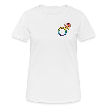 Andro Gent Essence - Frauen T-Shirt atmungsaktiv - Weiß - Vorne - AI Model Female 172 dark (172cm)