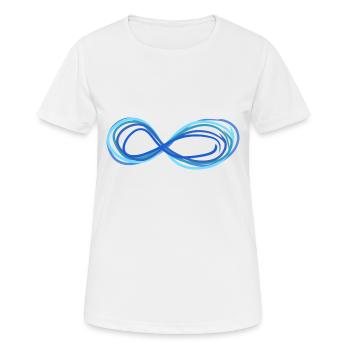 unendlich unendlichkeit - Frauen T-Shirt atmungsaktiv - Weiß - Vorne - AI Model Female 172 dark (172cm)