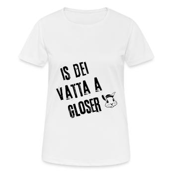 VattaGloser_Stylefrei | Redewendung - Frauen T-Shirt atmungsaktiv - Weiß - Vorne - AI Model Female 172 dark (172cm)