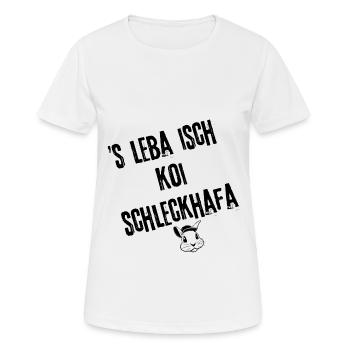 Lebensweisheiten | Redewendung - Frauen T-Shirt atmungsaktiv - Weiß - Vorne - AI Model Female 172 dark (172cm)