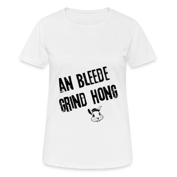 Grinds Gelassenheit | Redewendung - Frauen T-Shirt atmungsaktiv - Weiß - Vorne - AI Model Female 172 dark (172cm)