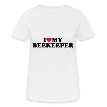 Imker - Frauen T-Shirt atmungsaktiv - Weiß - Vorne - AI Model Female 172 dark (172cm)