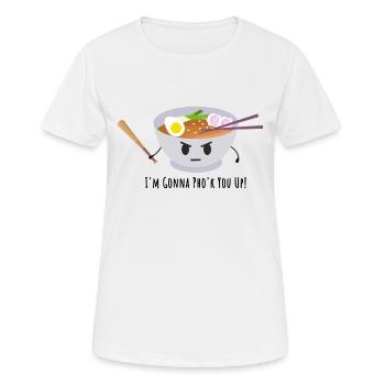 Vietnamese Pho Soup Pun | Pho'k You Up - Women's Breathable T-Shirt - white - Front - AI Model Female 172 dark (172cm)