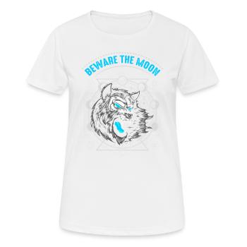 Beware of the moon design for - Women's Breathable T-Shirt - white - Front - AI Model Female 172 dark (172cm)