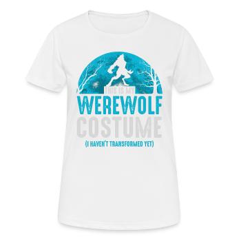 This is my werewolf costume that I don't - Women's Breathable T-Shirt - white - Front - AI Model Female 172 dark (172cm)