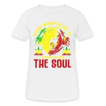 Reggae Washes The Dirt Of Everyday Life Out of the Way - Women's Breathable T-Shirt - white - Front - AI Model Female 172 dark (172cm)