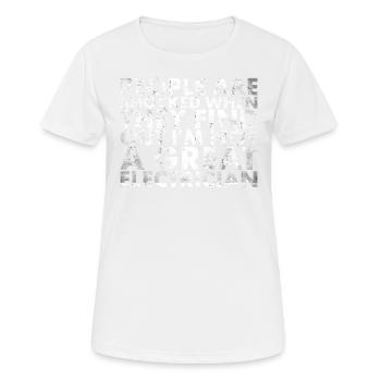 People are shocked when they are for lineman - Women's Breathable T-Shirt - white - Front - AI Model Female 172 dark (172cm)