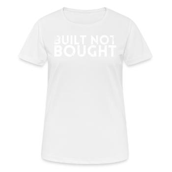 Built, not purchased design for mechanics - Women's Breathable T-Shirt - white - Front - AI Model Female 172 dark (172cm)