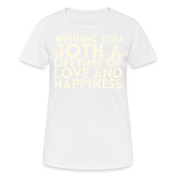 I wish you both a lifetime of love for - Women's Breathable T-Shirt - white - Front - AI Model Female 172 dark (172cm)