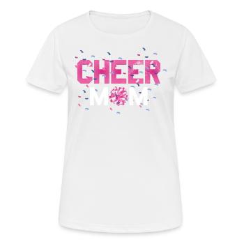 Cheer Mom Design Für Cheerleader Cheer - Frauen T-Shirt atmungsaktiv - Weiß - Vorne - AI Model Female 172 dark (172cm)