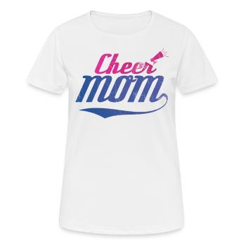Cheer Mom Design Für Cheerleader Cheer - Frauen T-Shirt atmungsaktiv - Weiß - Vorne - AI Model Female 172 dark (172cm)
