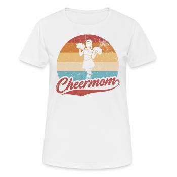 Cheer Mom Design Für Cheerleader Cheer - Frauen T-Shirt atmungsaktiv - Weiß - Vorne - AI Model Female 172 dark (172cm)