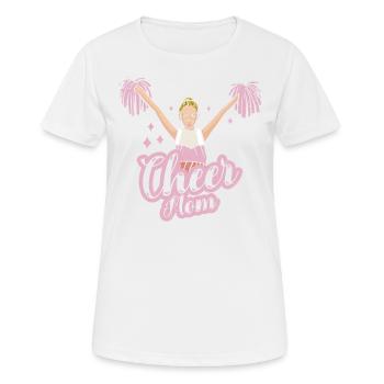 Cheer Mom Design Für Cheerleader Cheer - Frauen T-Shirt atmungsaktiv - Weiß - Vorne - AI Model Female 172 dark (172cm)
