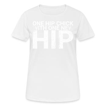 A hip chick with a new hip woman - Women's Breathable T-Shirt - white - Front - AI Model Female 172 dark (172cm)