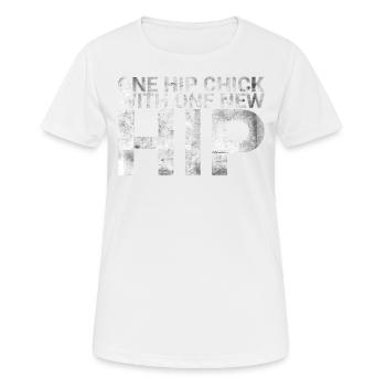 A hip chick with a new hip woman - Women's Breathable T-Shirt - white - Front - AI Model Female 172 dark (172cm)