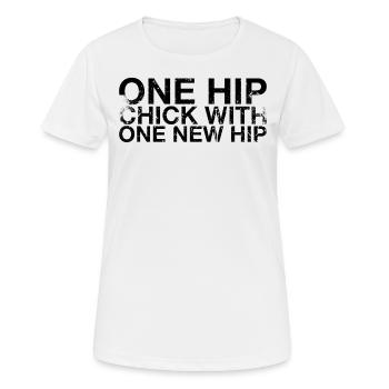 A hip chick with a new hip woman - Women's Breathable T-Shirt - white - Front - AI Model Female 172 dark (172cm)