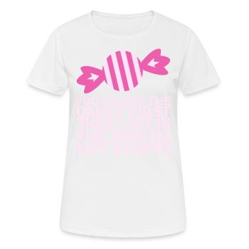 Ich Muss Den Ersten Lustigen Humor Für Erwachsene - Frauen T-Shirt atmungsaktiv - Weiß - Vorne - AI Model Female 172 dark (172cm)