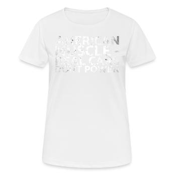 American Muscle Real Cars don't drive muscles - Women's Breathable T-Shirt - white - Front - AI Model Female 172 dark (172cm)