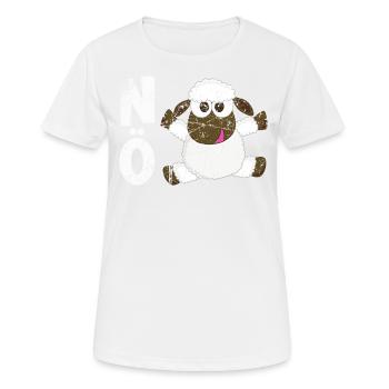 Statement Nö keine Lust Kein Bock - Frauen T-Shirt atmungsaktiv - Weiß - Vorne - AI Model Female 172 dark (172cm)