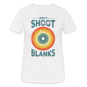 Ich Schieße Nicht Mit Platzpatronen, Vater - Frauen T-Shirt atmungsaktiv - Weiß - Vorne - AI Model Female 172 dark (172cm)