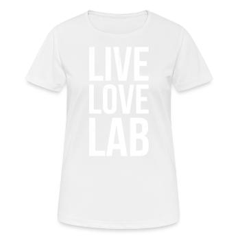 Live Love Lab, Investigator - Women's Breathable T-Shirt - white - Front - AI Model Female 172 dark (172cm)