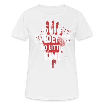 So Viele Beweise, So Wenig Zeit - Frauen T-Shirt atmungsaktiv - Weiß - Vorne - AI Model Female 172 dark (172cm)