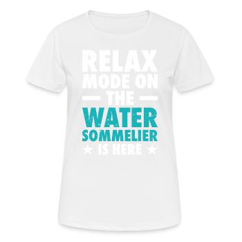 Wasser-sommelier - Frauen T-Shirt atmungsaktiv - Weiß - Vorne - AI Model Female 172 dark (172cm)