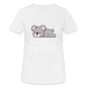 Official Sleep Shirt Sleepyhead Pajamas - Women's Breathable T-Shirt - white - Front - AI Model Female 172 dark (172cm)