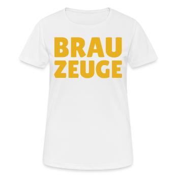 Brewman Beer Drinker - Women's Breathable T-Shirt - white - Front - AI Model Female 172 dark (172cm)