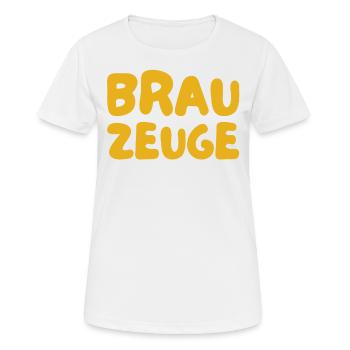 Brewman Beer Drinker - Women's Breathable T-Shirt - white - Front - AI Model Female 172 dark (172cm)