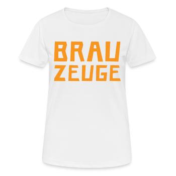 Brewman Beer Drinker - Women's Breathable T-Shirt - white - Front - AI Model Female 172 dark (172cm)