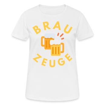 Brewware beer drinker - Women's Breathable T-Shirt - white - Front - AI Model Female 172 dark (172cm)