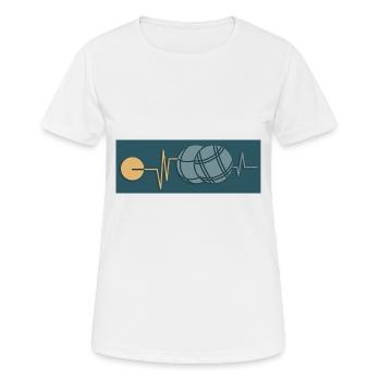 Petanque Petanque Geschenke für einen Petanque - Frauen T-Shirt atmungsaktiv - Weiß - Vorne - AI Model Female 172 dark (172cm)