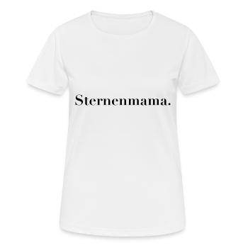 Sternenmama - Frauen T-Shirt atmungsaktiv - Weiß - Vorne - AI Model Female 172 dark (172cm)