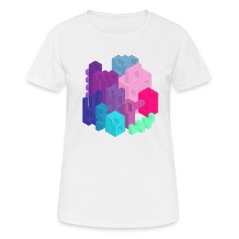 Modern City - Women's Breathable T-Shirt - white - Front - AI Model Female 172 dark (172cm)