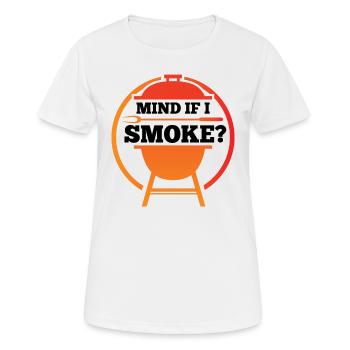 BBQ grilling smoker - Women's Breathable T-Shirt - white - Front - AI Model Female 172 dark (172cm)