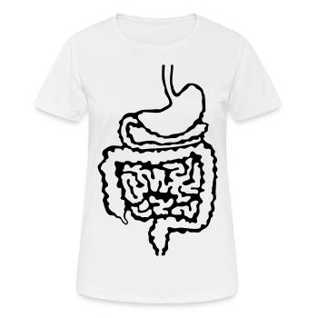 Arzt_Darm_d1 - Frauen T-Shirt atmungsaktiv - Weiß - Vorne - AI Model Female 172 dark (172cm)
