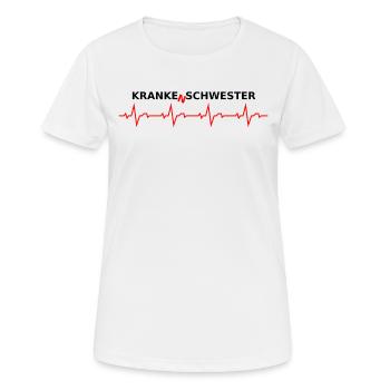 Krankenschwester kranke Schwester - Frauen T-Shirt atmungsaktiv - Weiß - Vorne - AI Model Female 172 dark (172cm)
