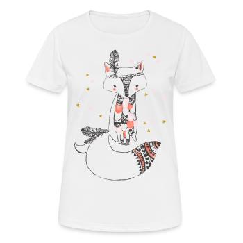 Fille renard-indienne - T-shirt respirant Femme - blanc - Devant - AI Model Female 172 dark (172cm)