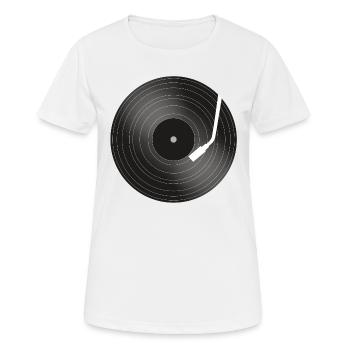 Record Music Record Player - Women's Breathable T-Shirt - white - Front - AI Model Female 172 dark (172cm)