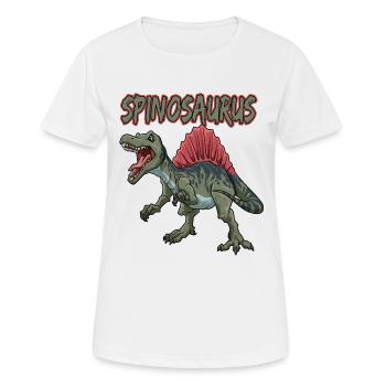 Dinosaurier Spinosaurus Fleischfresser Dino - Frauen T-Shirt atmungsaktiv - Weiß - Vorne - AI Model Female 172 dark (172cm)