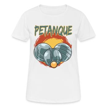 Petanque Petanque Geschenke für einen Petanque - Frauen T-Shirt atmungsaktiv - Weiß - Vorne - AI Model Female 172 dark (172cm)