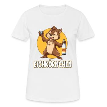 Eichkörnchen Eichhörnchen mit Korn - Frauen T-Shirt atmungsaktiv - Weiß - Vorne - AI Model Female 172 dark (172cm)
