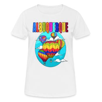 Albuquerque Ballon New Mexico Party Heißluftballon - Frauen T-Shirt atmungsaktiv - Weiß - Vorne - AI Model Female 172 dark (172cm)